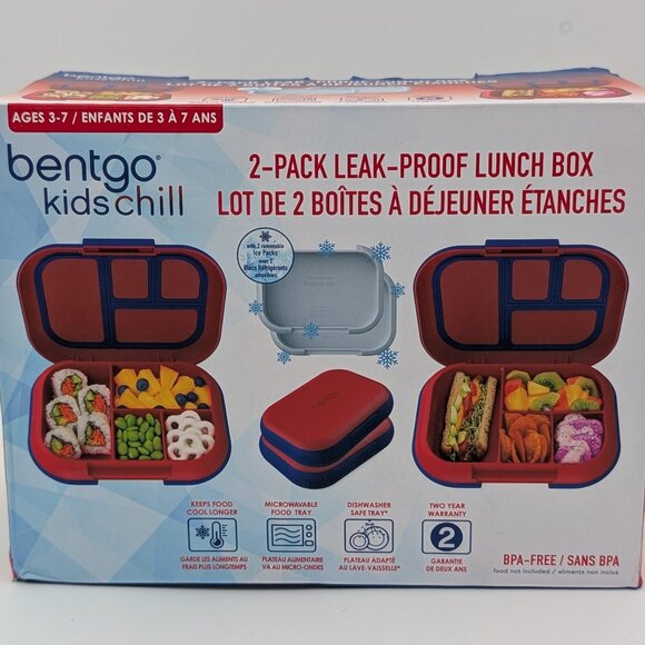 Bentgo lunch box 2 pack Red & Blue - Picture 1 of 2